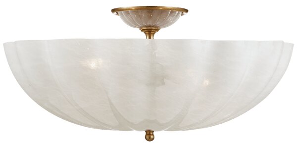 Rosehill Flush Brass, Ceiling Light, Hand-Rubbed Antique Brass - Andrew Martin