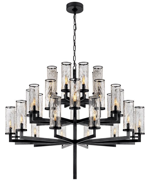 Liaison Chandelier Bronze, 3 Tier - Andrew Martin