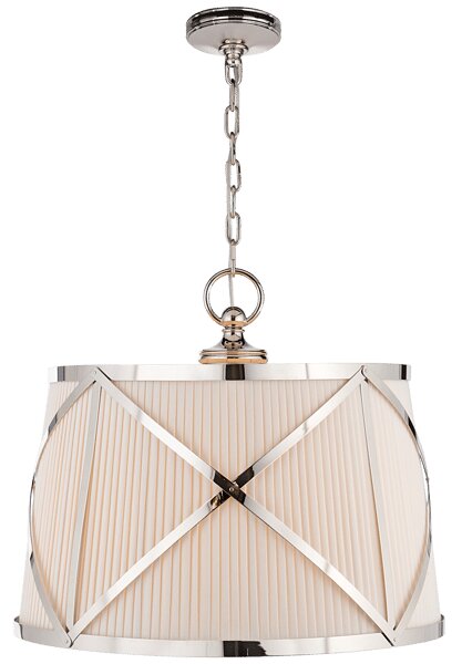 Grosvenor Pendant Nickel, Pendant Light, Polished Nickel - Andrew Martin