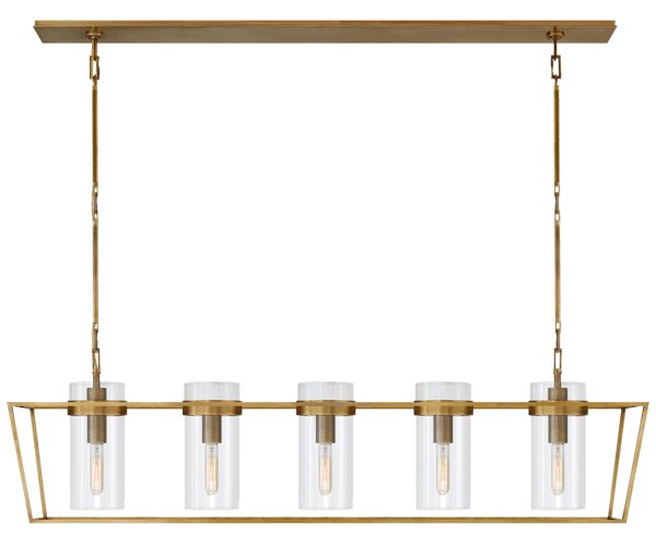 Presidio Pendant Brass, Pendant Light, Hand-Rubbed Antique Brass - Andrew Martin