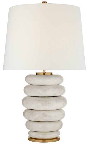 Phoebe Table Lamp White, Table Lamp, Antique White - Andrew Martin