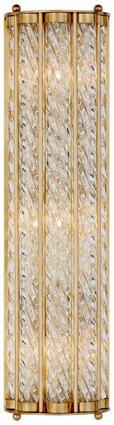 Eaton Linear Wall Light Brass, Wall Light, Antique Brass - Andrew Martin