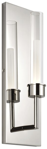 Linger Wall Light Nickel, Wall Light, Polished Nickel - Andrew Martin