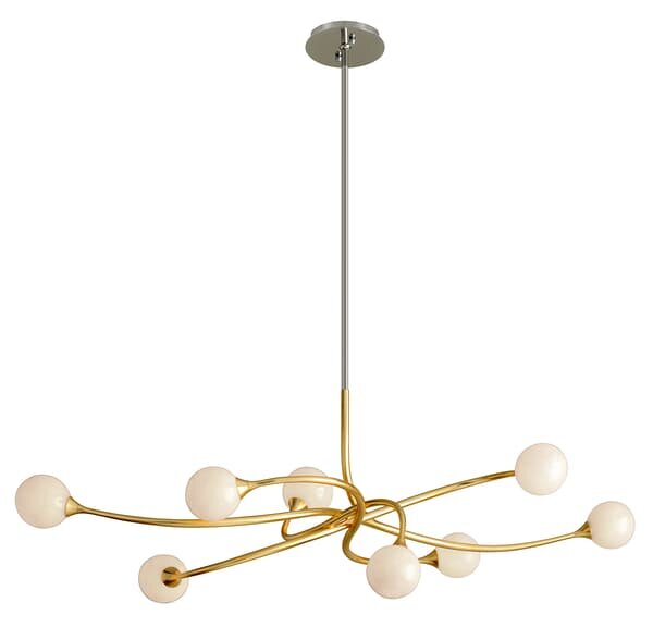 Signature Linear Chandelier, Gold - Andrew Martin