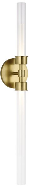 Linger Double Wall Light Brass, Wall Light, Natural Brass Andrew Martin