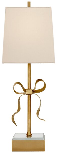 Ellery Table Lamp Cream, Table Lamp, Soft Brass & Cream Shade - Andrew Martin