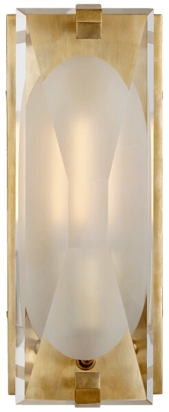 Castle Peak Wall Light Brass, Wall Light, Soft Brass - Andrew Martin