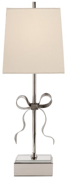 Ellery Table Lamp Nickel, Table Lamp, Polished Nickel - Andrew Martin