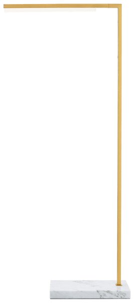 Klee Floor Lamp, Floor Lamp, Natural Brass & Marble - Andrew Martin