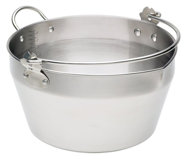 Jam Pan with Handle Silver