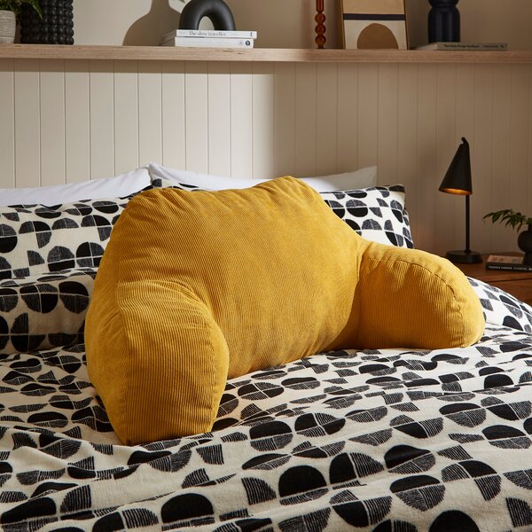 Cord Cuddle Cushion Yellow