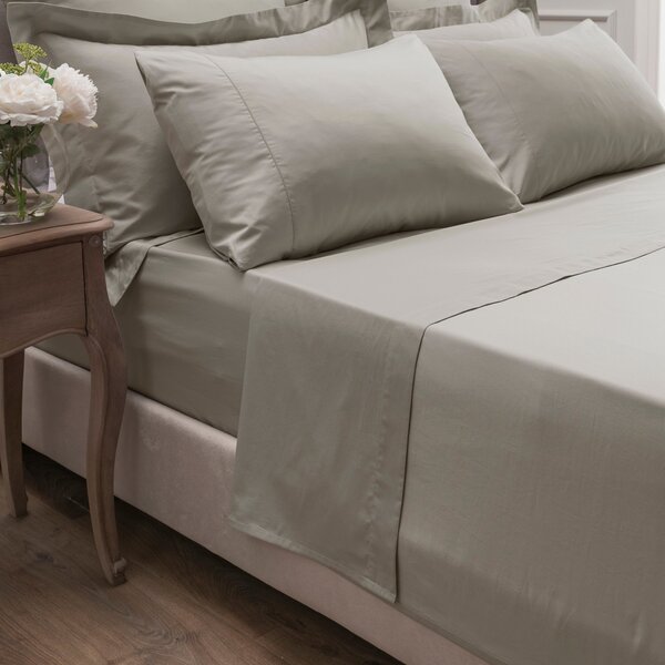 Dorma Smooth & Soft 300 Thread Count Cotton Sateen Flat Sheet