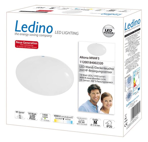 Altona LED ceiling light HF sensor 4,000K 18W 32cm