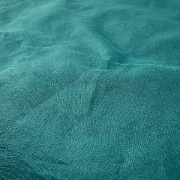 Linen bed clothing 150x200 emerald green