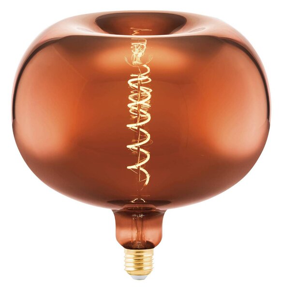 Big Size LED bulb E27 4 W, apple shape, copper