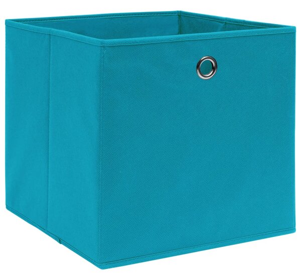 Storage Boxes 4 pcs Non-woven Fabric 28x28x28 cm Baby Blue