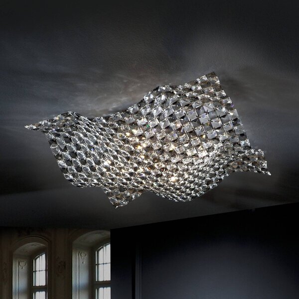 Ceiling light Saten made of crystals, 56 cm