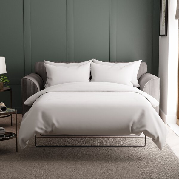 Blake Jumbo Cord Standard Back Sofa Bed Grey