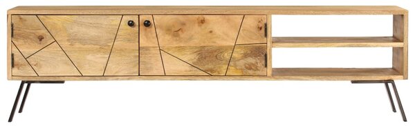 TV Cabinet Solid Mango Wood 140x30x40 cm