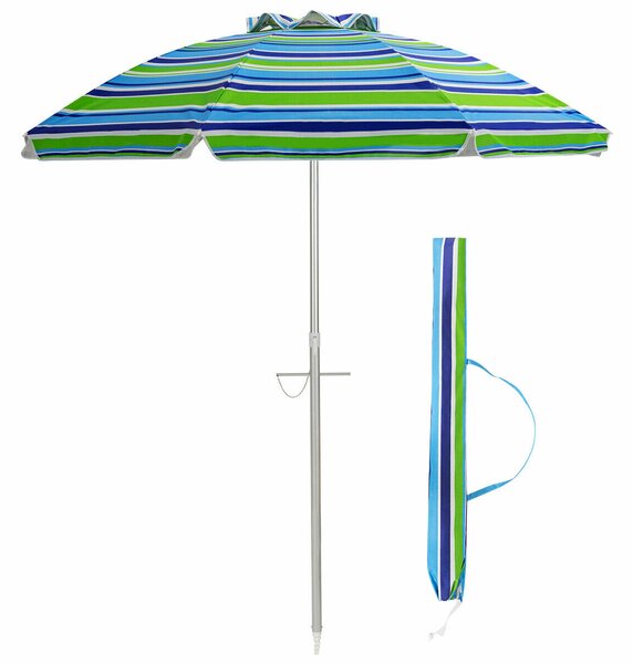 2m Sun Umbrella - Tilts with UPF 50+ Protection-Green