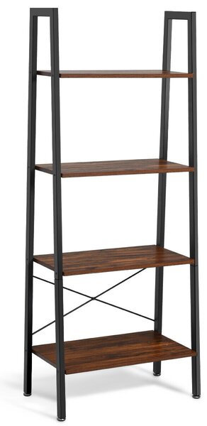 Costway Industrial Styled Bookcase / Display Unit-Brown