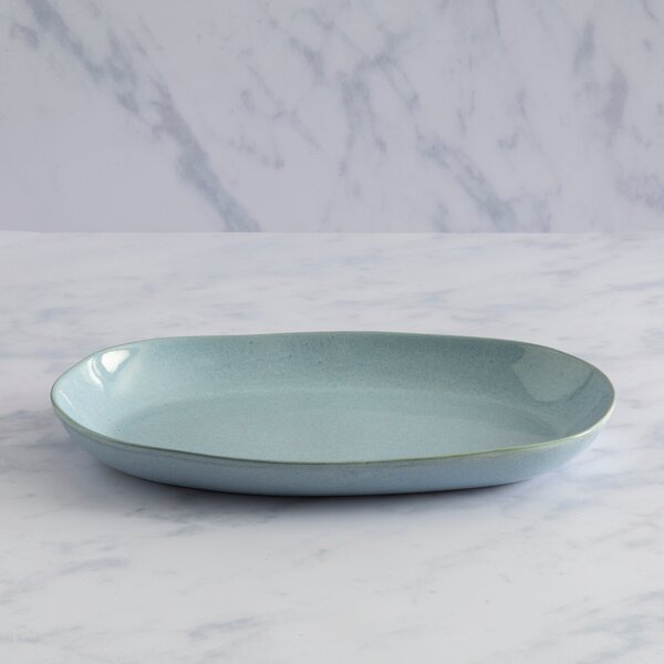 Amalfi Reactive Glaze Serve Platter, Blue Blue