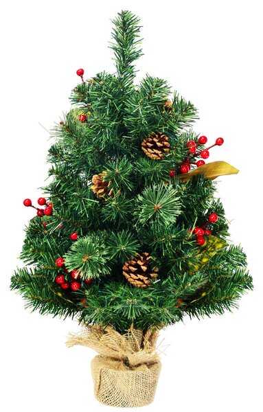 60 Cm Artificial Tabletop Christmas Tree with Pine Cones