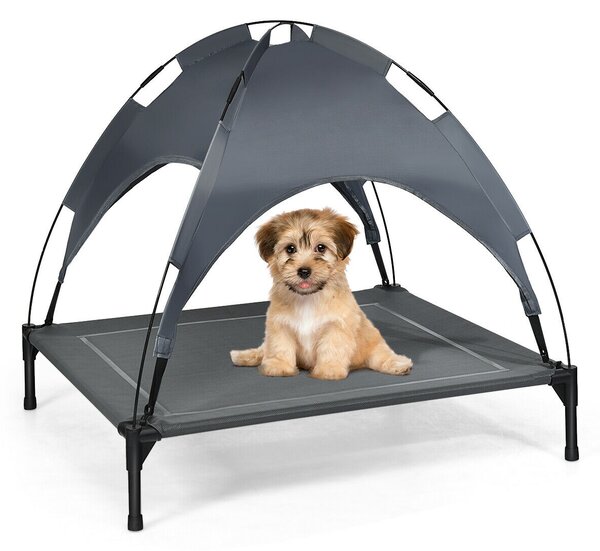 Costway Elevated Pet Bed with Removable Canopy
