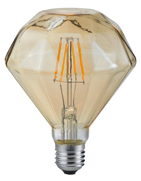 LED bulb E27 4 W 2,700 K diamond filament amber