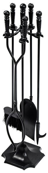 5 PCS Fireplace Tools Set with Stand