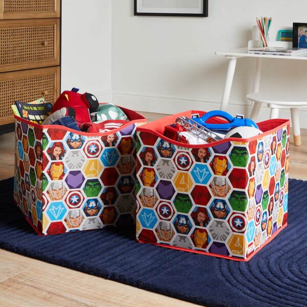 Marvel Pack of 2 Storage Cubes MultiColoured