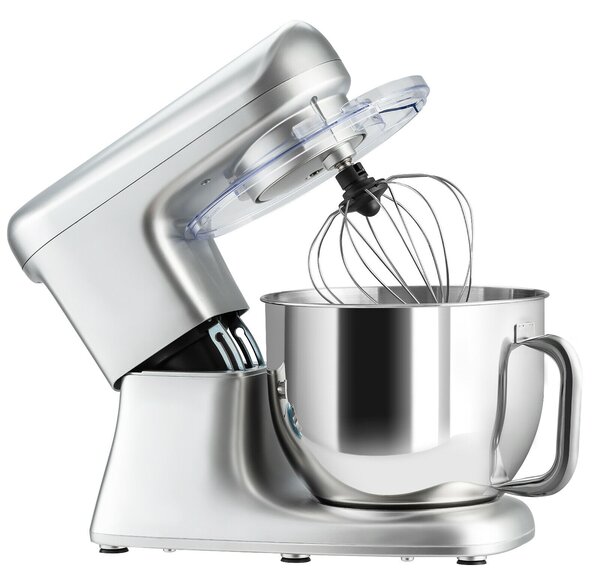 1400W Electric Stand Mixer 6 Adjustable Speed Kitchen Beater-Silver