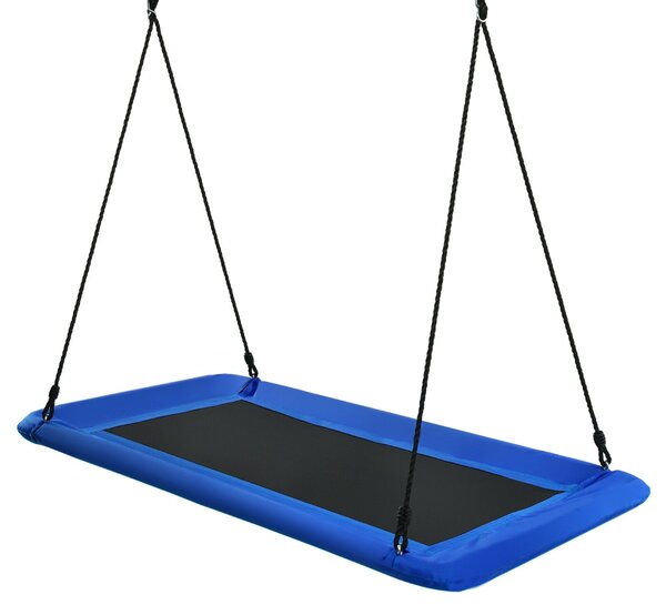 Large Adjustable Height Rectangular Swing Seat-Blue