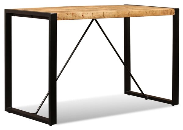 Dining Table Solid Rough Mango Wood 120 cm