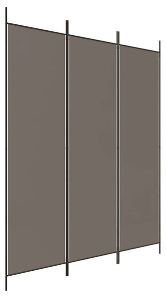 3-Panel Room Divider Anthracite 150x200 cm Fabric