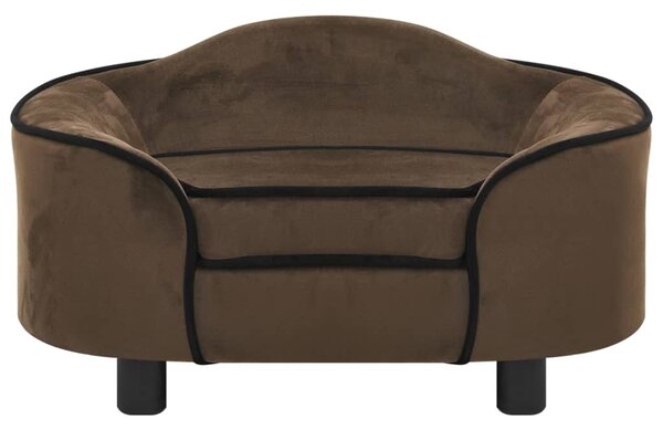 Dog Sofa Brown 67x47x36 cm Plush