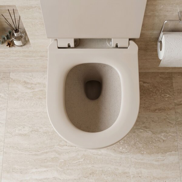 Toilet bowl REA Carlo Mini Rimless Ecru