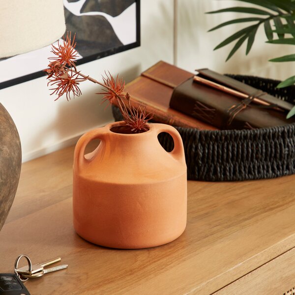 Ceramic Vase Terracotta 12cm Terracotta