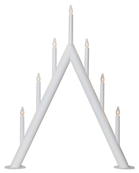 Circum candleholder, pointed, 7-bulb, white