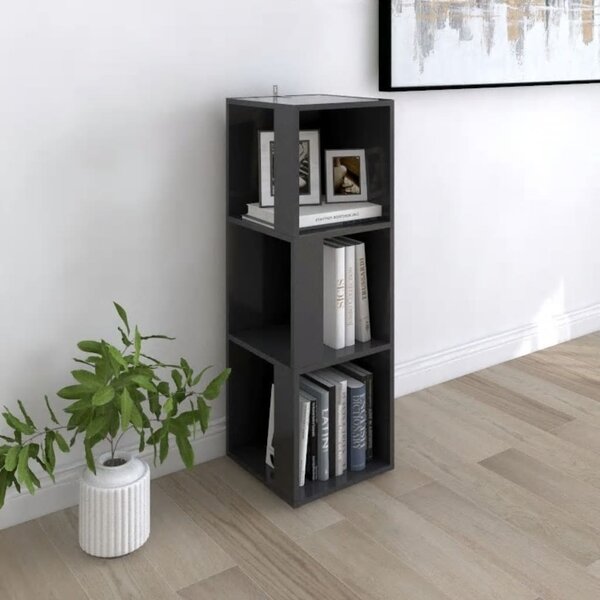 Corner Cabinet Grey 33x33x100 cm Engineered Wood