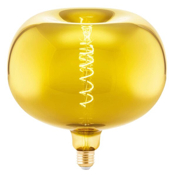 Big Size LED bulb E27 4 W, apple shape, gold