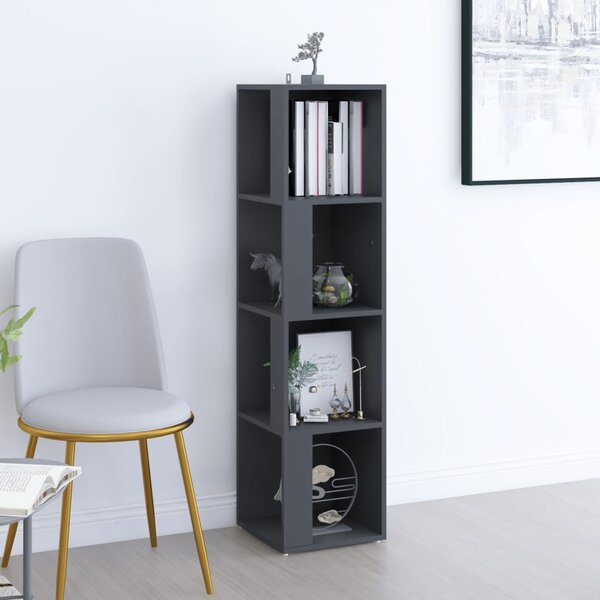 Corner Cabinet Grey 33x33x132 cm Engineered Wood