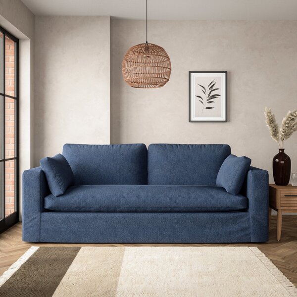 Alnwick 4 Seater Sofa Dark Blue