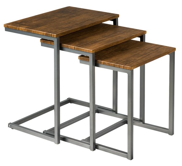 Costway 3 C-Shaped Nesting Tables