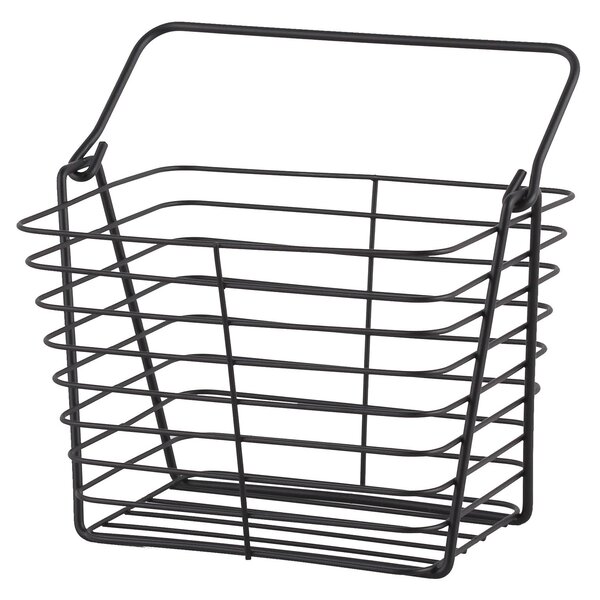 Black Wire Storage Basket Black