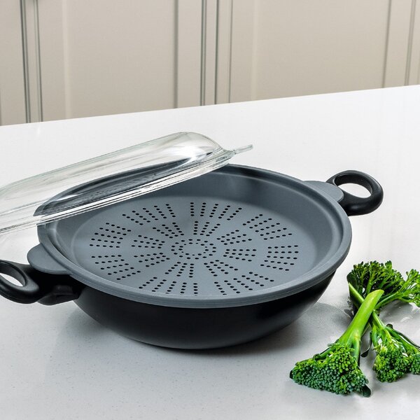 Prestige Nadiya 4 in 1 Wok Black