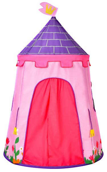 Children's Portable Playhouse Tent Oxford Fabric-Pink