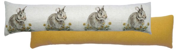 Woodland Hare Draught Excluder Yellow