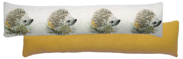 Woodland Hedgehog Draught Excluder Yellow