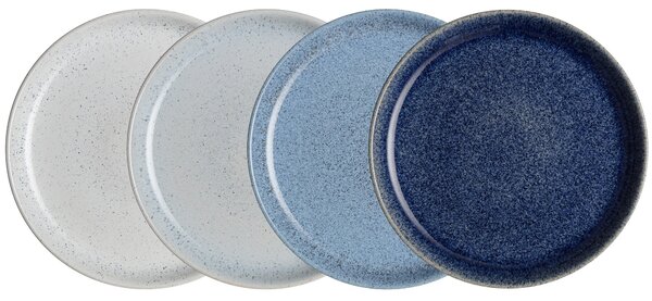 Set of 4 Denby Studio Side Plates Blue